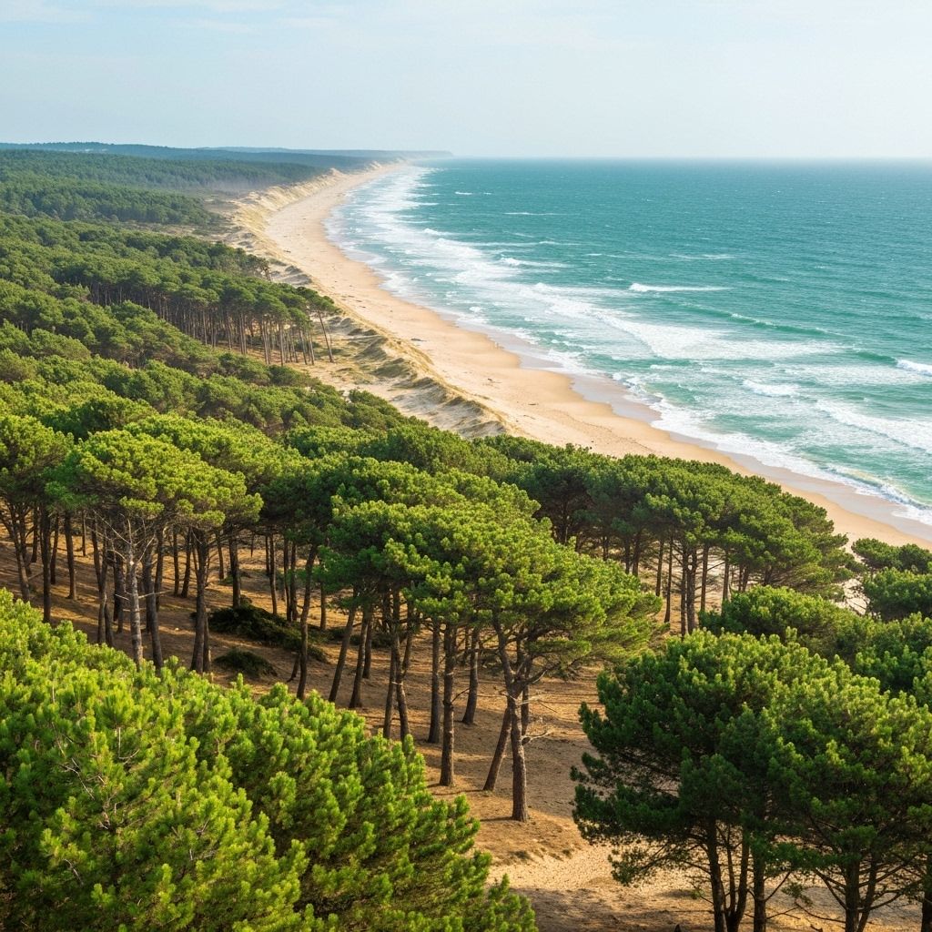Forêt des Landes et côte atlantique - Paysage landais