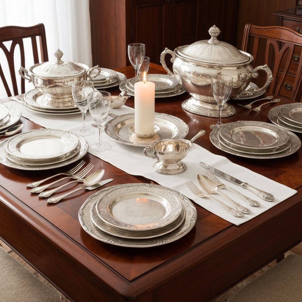 Vaisselle et argenterie, arts de la table - Nous recherchons ce type d'objets d'art et antiquités